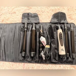 L'ange Blush Dark Le Cinq 5 Piece Curling Iron Wand Set